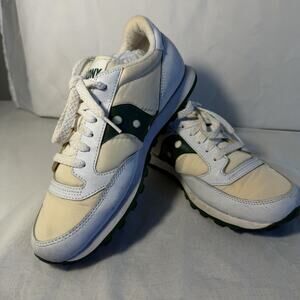 Saucony Jazz 81 White With Green Accents Size 8 Style 1773-15